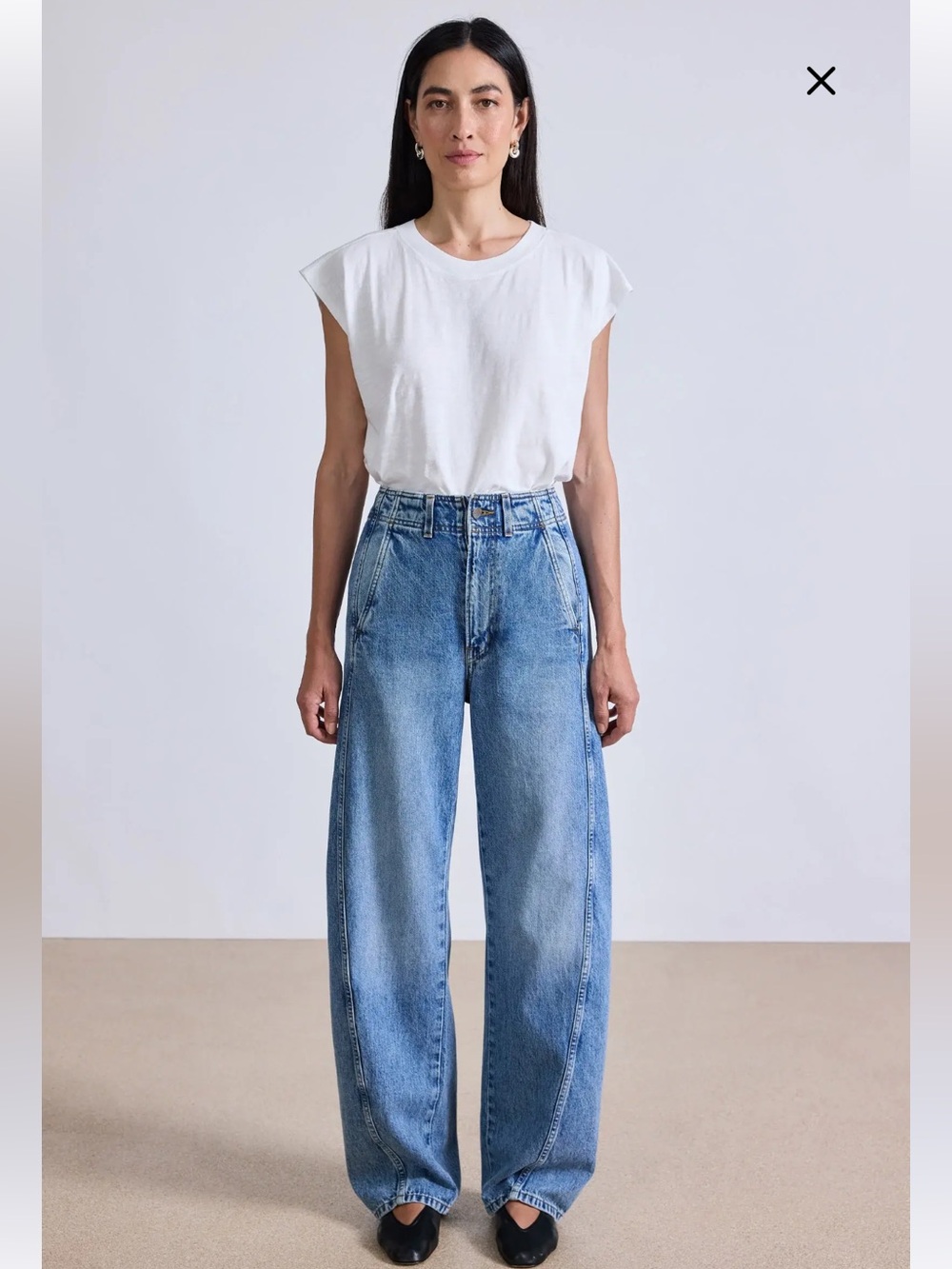 Apiece Apart Meridan Austin Wash Blue High-Rise Jeans
